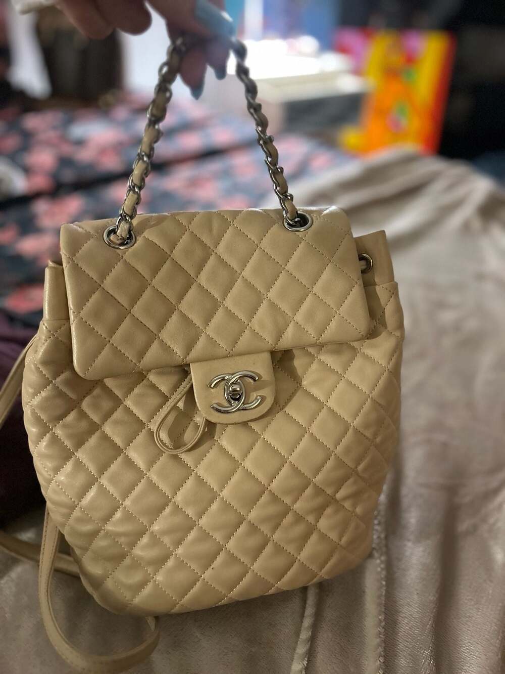 Chanel Quilted Leather Urban Spirit Backpack Beige - Picture 6 of 11